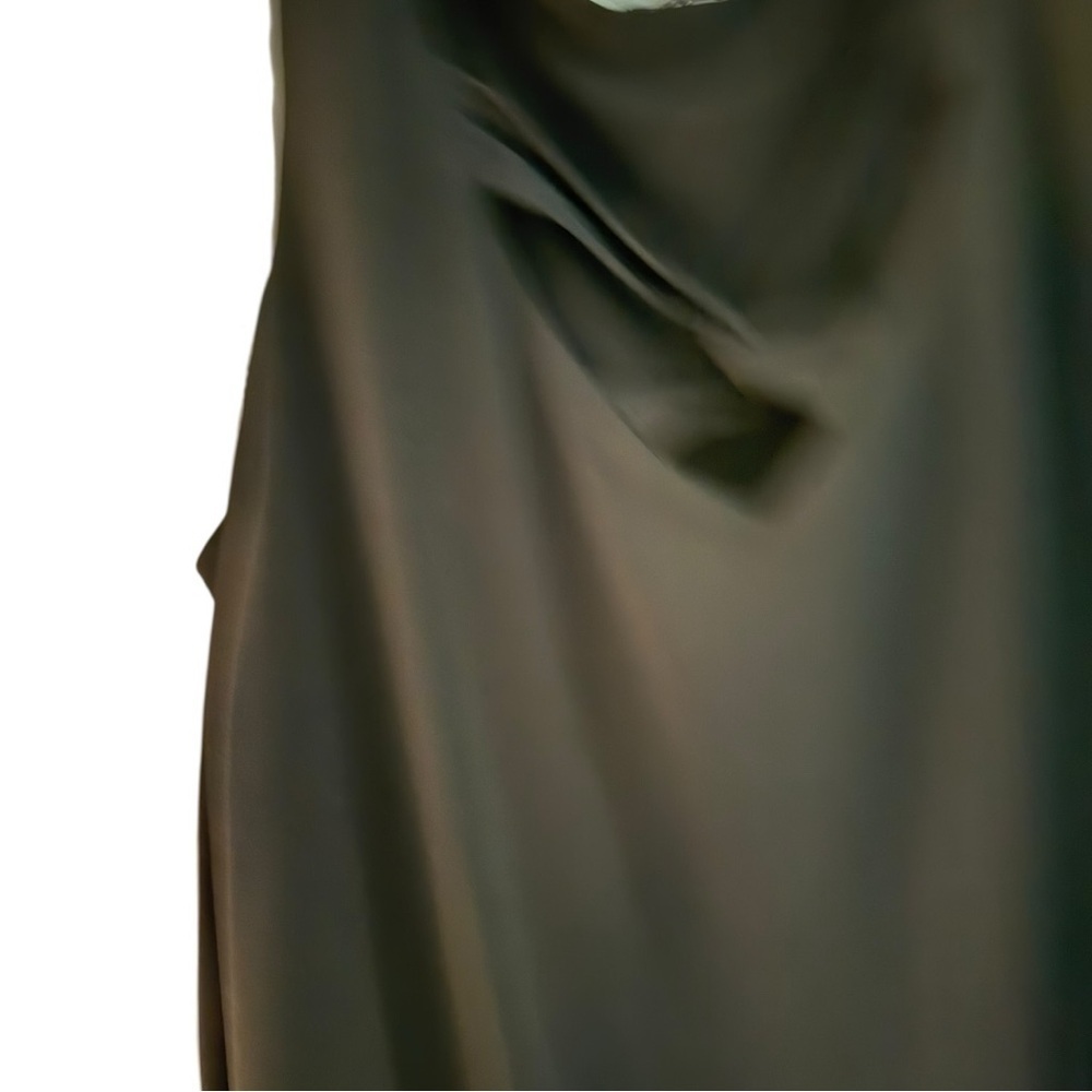 Elegant Black Women's Top by Slinky Brand long sleeve open shoulder Medium